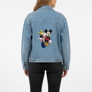 Vtg 90s Mickey & Minnie Mouse Embroidered Denim Trucker Jacket – Jerry Leigh, S